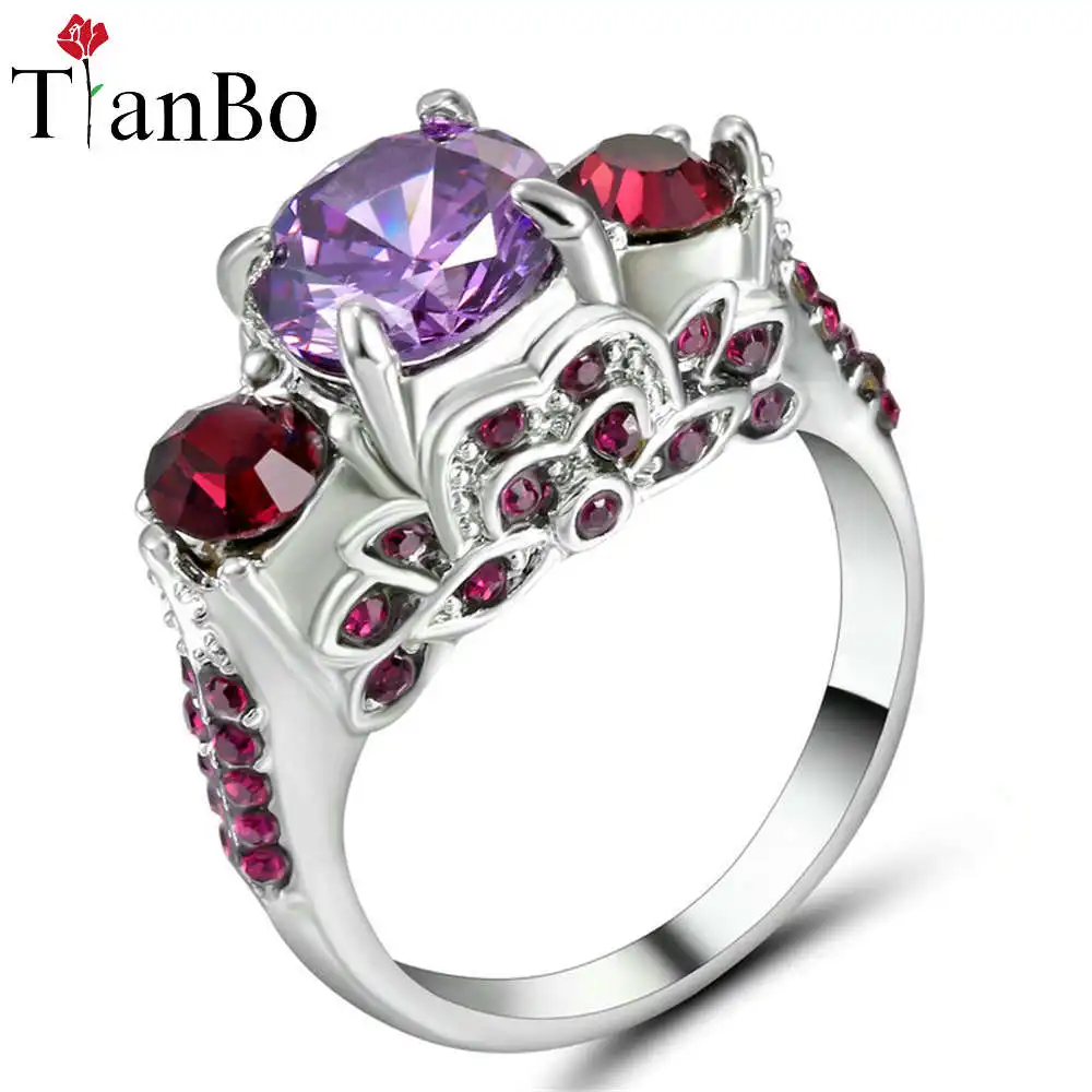 Классические свадебные кольца с кубическим цирконием Forever серебристые