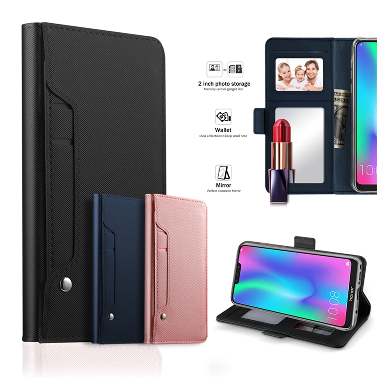 Для 2019 iPhone 11/11 Pro/11 Pro Max чехол из искусственной кожи с откидной подставкой и