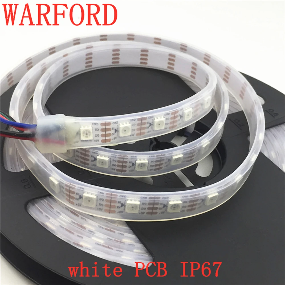 WS2813 1 м/5 м светодио дный полосы DC5V WS2812b обновленная версия встроенный WS2811S IC 5050 SMD RGB