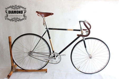 Черный Fixie bike Коламбус хром-молибденумл винтажная велосипедная Рама трек Односкоростной велосипед 49 см 52 см 54 см 56 см 58 см - Цвет: Черный