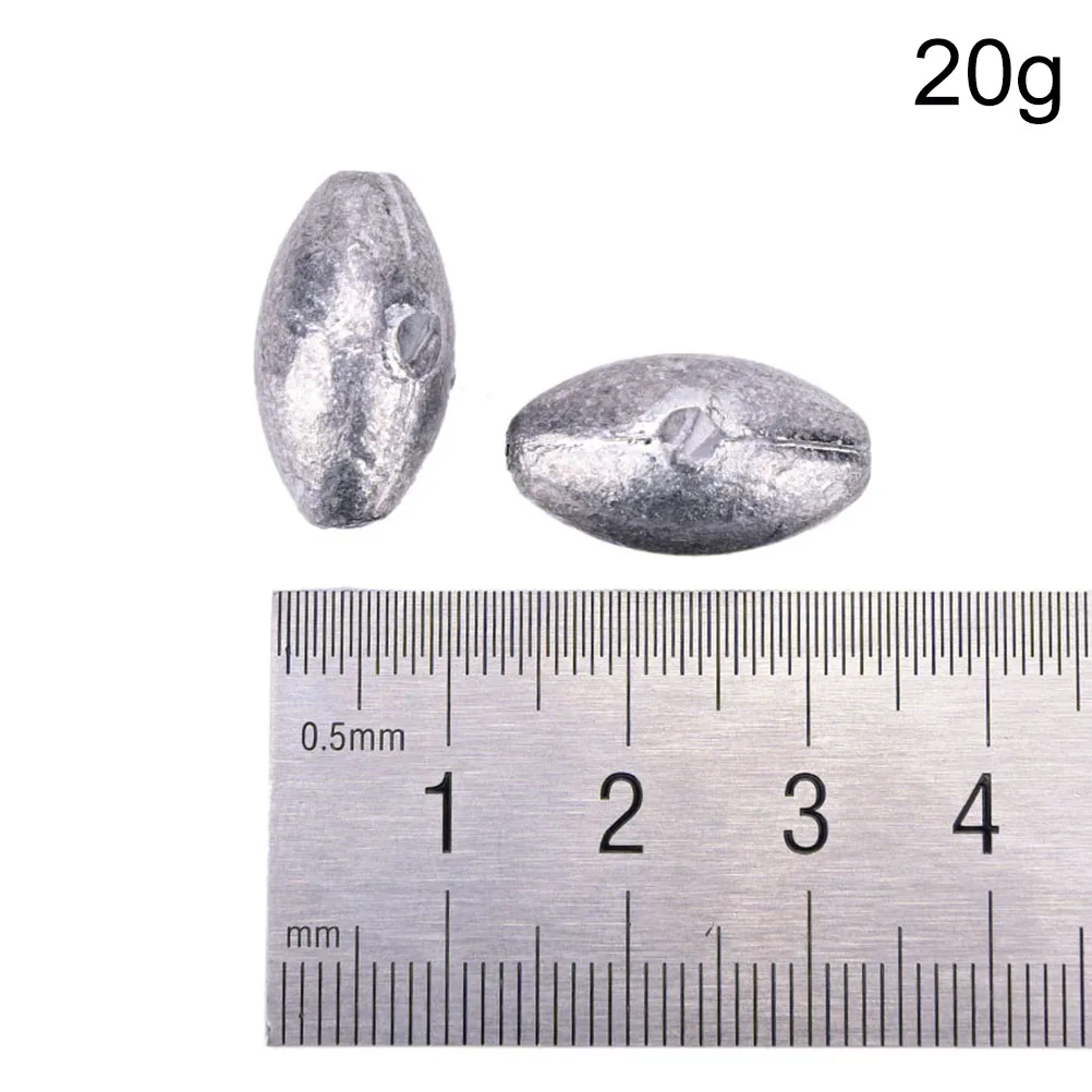 20g 10 шт./упак. высокое качество 5 г/10 г/20 г/30 г/40 г для рыболовного грузила яйцо грузило, Высокое Качество Скольжения Грузило, высокое качество пресс-форм в форме оливы Вес - Цвет: 20g