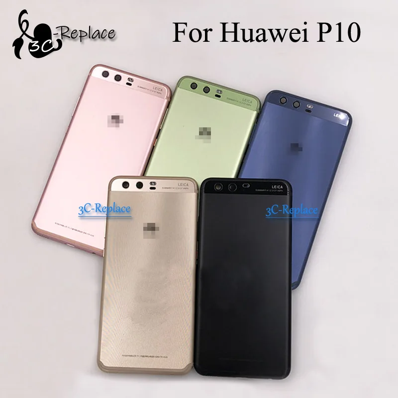 5,1 дюймов для huawei P10 VTR-AL00 VTR-L09 VTR-L29 VTR-TL00 задняя Батарея крышка дверца батарейного Корпус чехол сзади Стекло запчасти