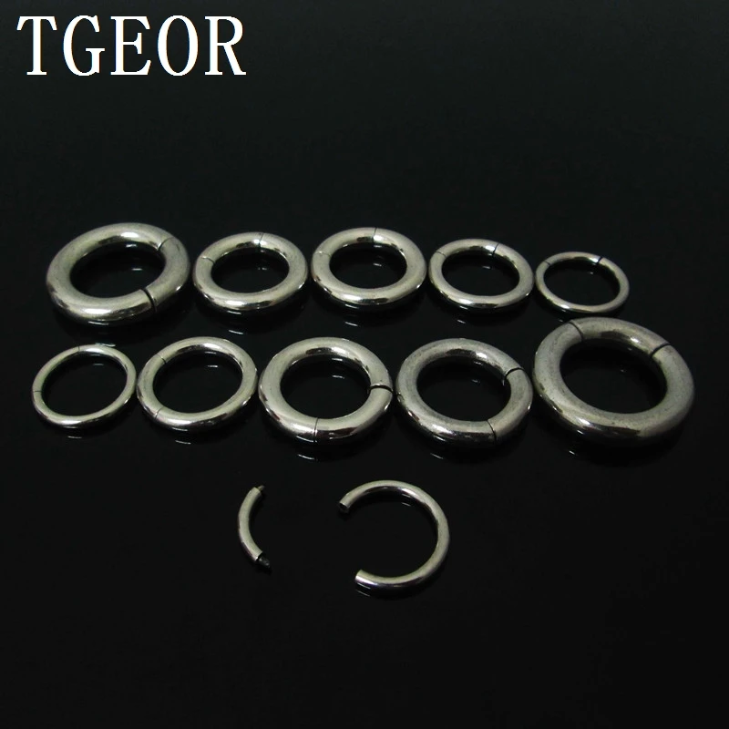 

Бесплатная доставка, оптовая продажа, ювелирные изделия для тела 20 шт., большие Измерительные Кольца из хирургической нержавеющей стали с т...