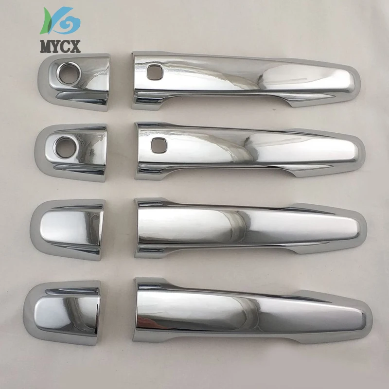 Автомобильный Стайлинг, автомобильные хромированные Чехлы для ручек, подходит для MITSUBISHI TRTION L200, аксессуары, запчасти, 2016-2019, крышка ручки