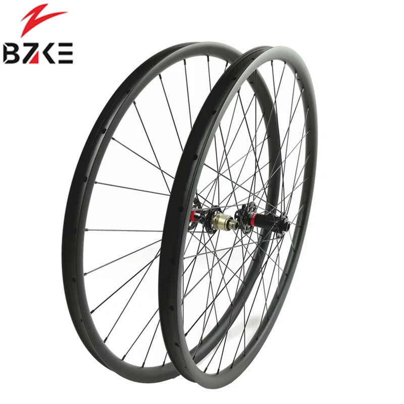 BZKE велосипедные колеса MTB 29 Углеродные колеса для горных велосипедов boost 29 дюймов 35 мм ширина 25 мм Глубокий mtb колеса Novatec 791 792 boost hub