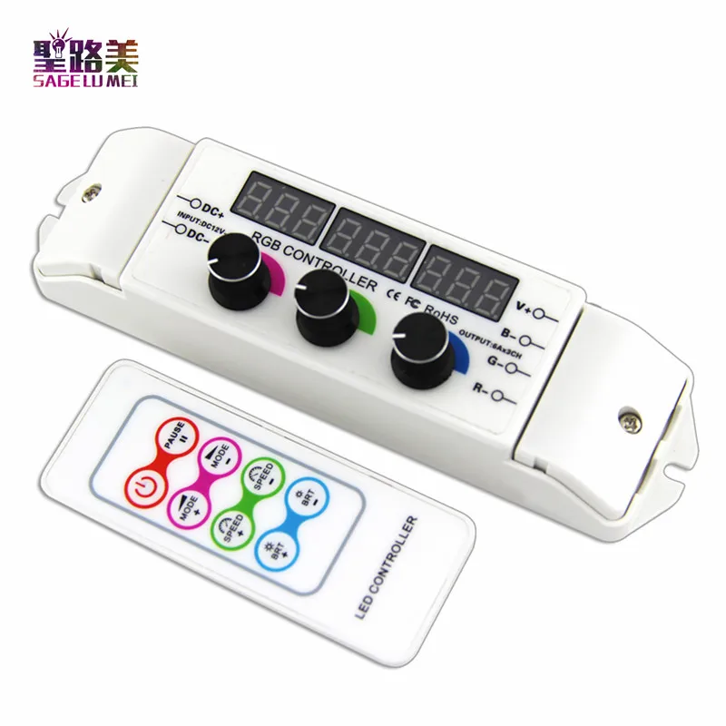 BC 350RF DC12V DC24V RGB Led контроллер RF Беспроводная дистанционная ручка Поворотная