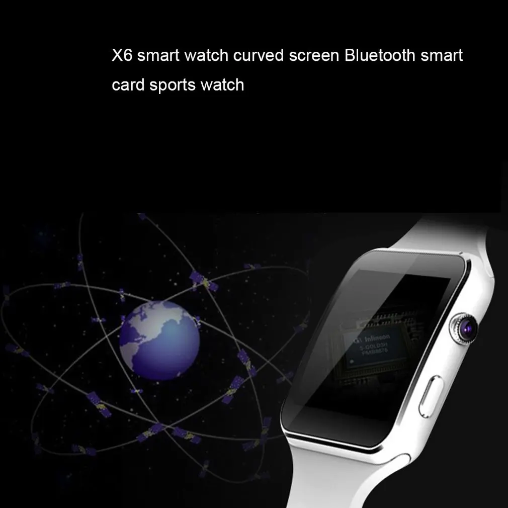 Новое поступление X6 Смарт-часы с камерой сенсорный экран Поддержка SIM TF карта Bluetooth умные часы