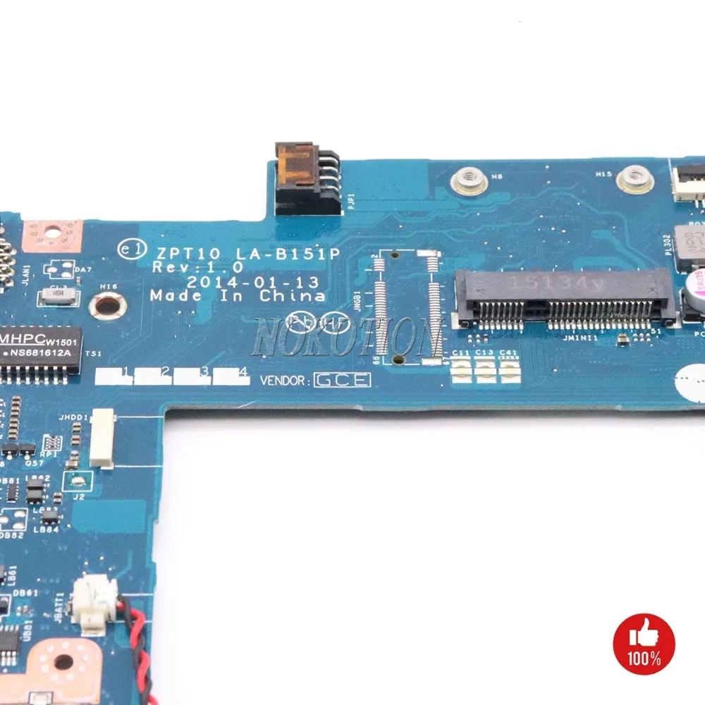 NOKOTION материнская плата для ноутбука Hp x360 11-n047 ZPT10 LA-B151P 789089-501 789089-001 материнская плата