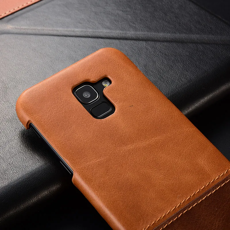 Чехол для Samsung Galaxy J6 2018 KEZiHOME роскошный популярный цвет натуральная кожа жесткая