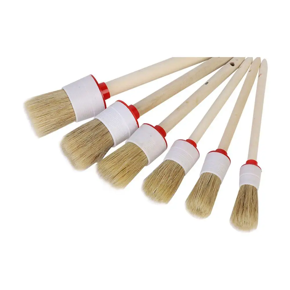 Набор щеток для уборки включая естественную волнистую щетку волос с круглой