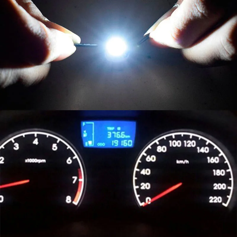 B8.4 приборная панель, автомобильная светодиодная лампа B8.4D BX8.4D, приборная панель, 6000 k, приборная панель, предупреждающий индикатор, автомобильные лампочки, 10 шт