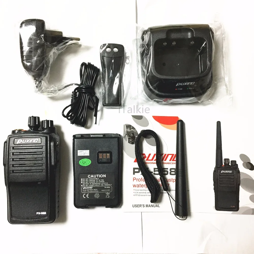 

PUXING PX-558 (PX-508) IP67 Waterproof Radio, Dustproof Two Way Radio professional Walkie Talkie PX558 PX508 Transceiver