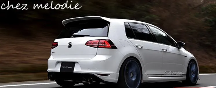NEUSPEED style Праймер Неокрашенный FRP задний спойлер на крыше автомобиля для Volkswagen GOLF 7