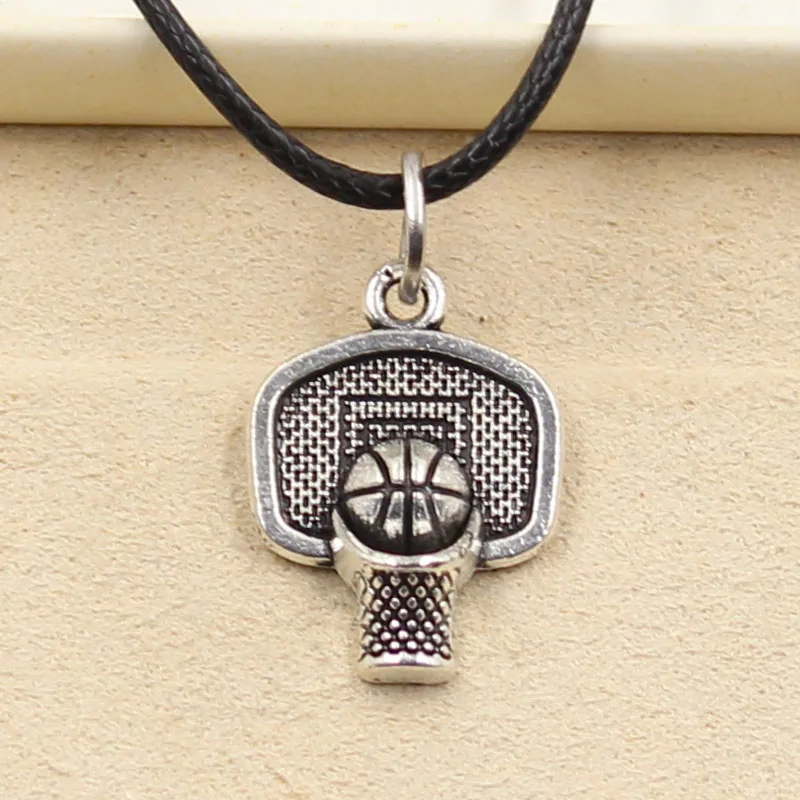 Новая Мода тибетский серебристый цвет кулон баскетбольный обруч ожерелье чокер