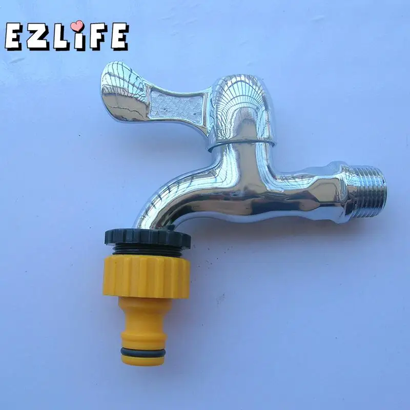 EZLIFE полезный 1/" 3/4" шланг фитинг набор Быстрый желтый соединитель воды адаптер садовый газон кран NB0403