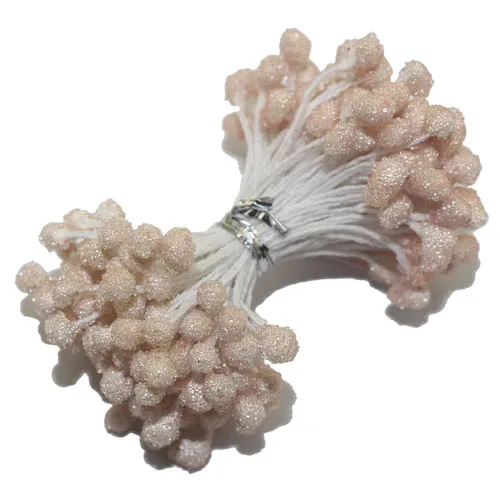 5mm Glass 75PCS CCINEE цвета слоновой кости/бежевый цветок тычинки розы 1 мм/3 мм/5 мм для украшения торта/ремесла/нейлон цветок DIY подарок аксессуары - Цвет: 5mm Glass 75PCS