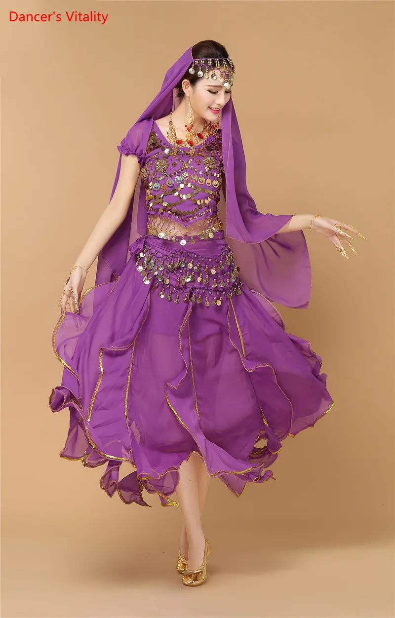 Женские брюки для танца живота Женский комплект 6 цветов платье Индийский