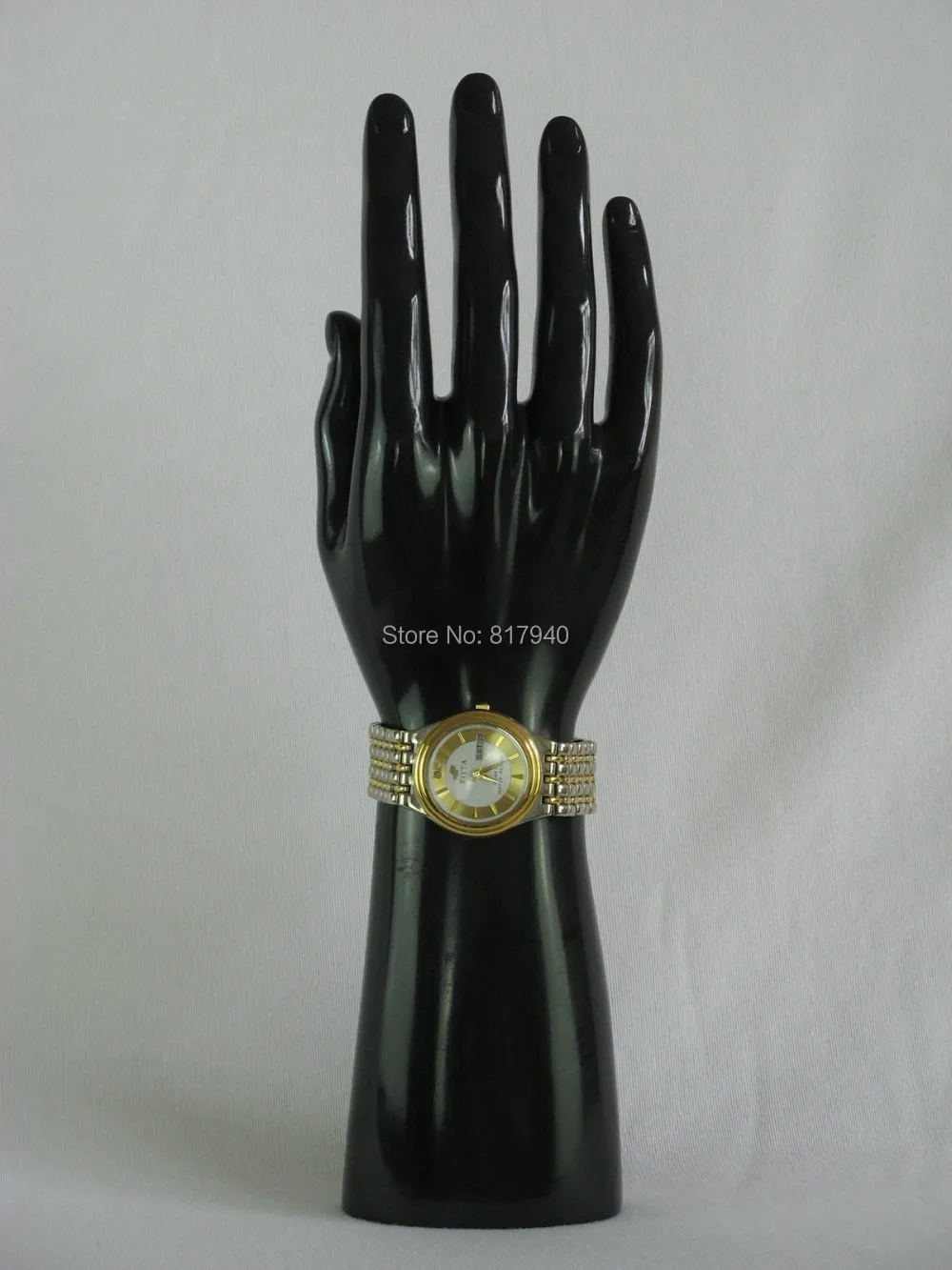 Высокое качество реалистичная черный пластиковый манекен мужской руки для