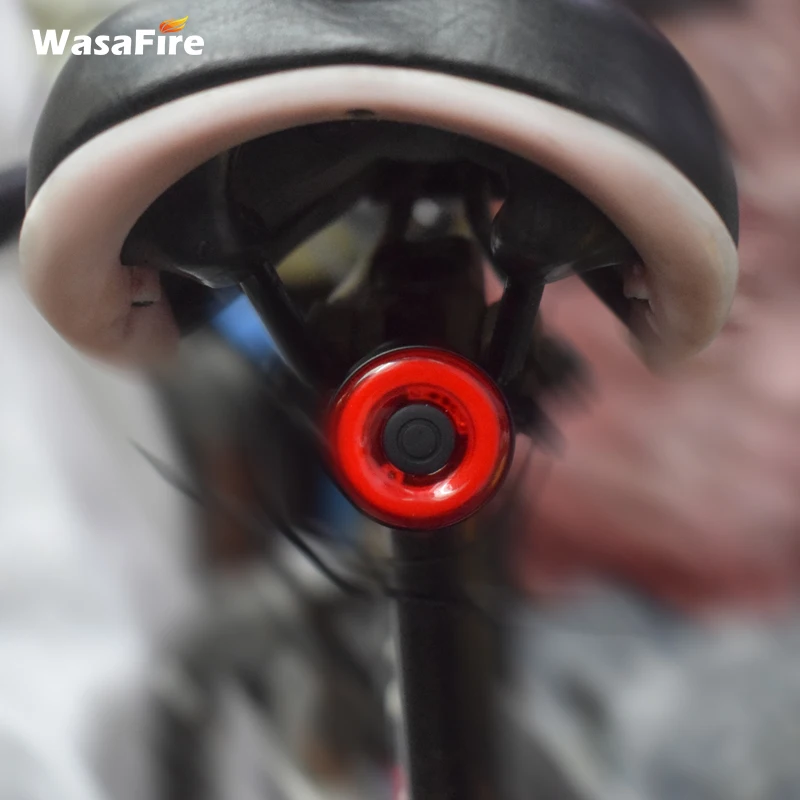 WasaFire XLITE100 велосипедный флэш-светильник USB Перезаряжаемый велосипедный задний светильник автоматический запуск/стоп тормоз зондирующий Мини светодиодный велосипедный задний светильник