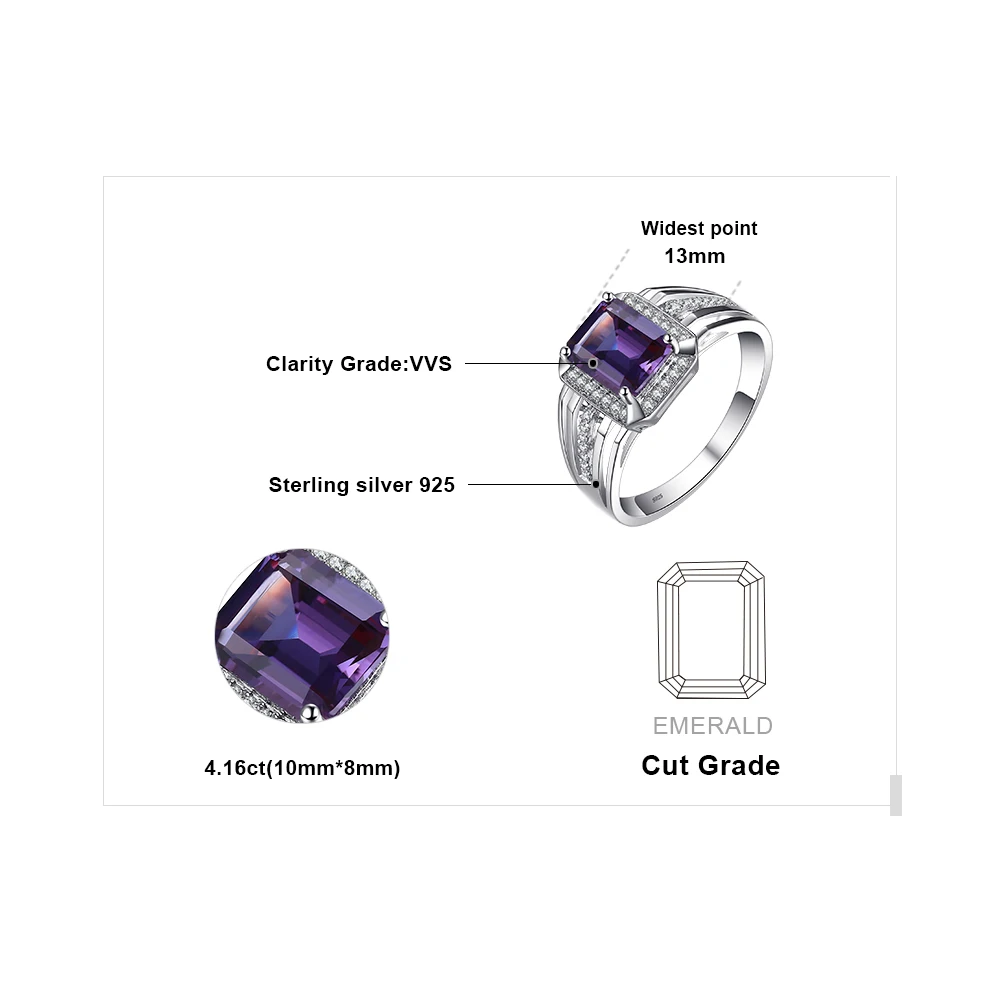 Jewelrypalace русский Дизайн Александрит сапфир Обручение обручальное кольцо для Для