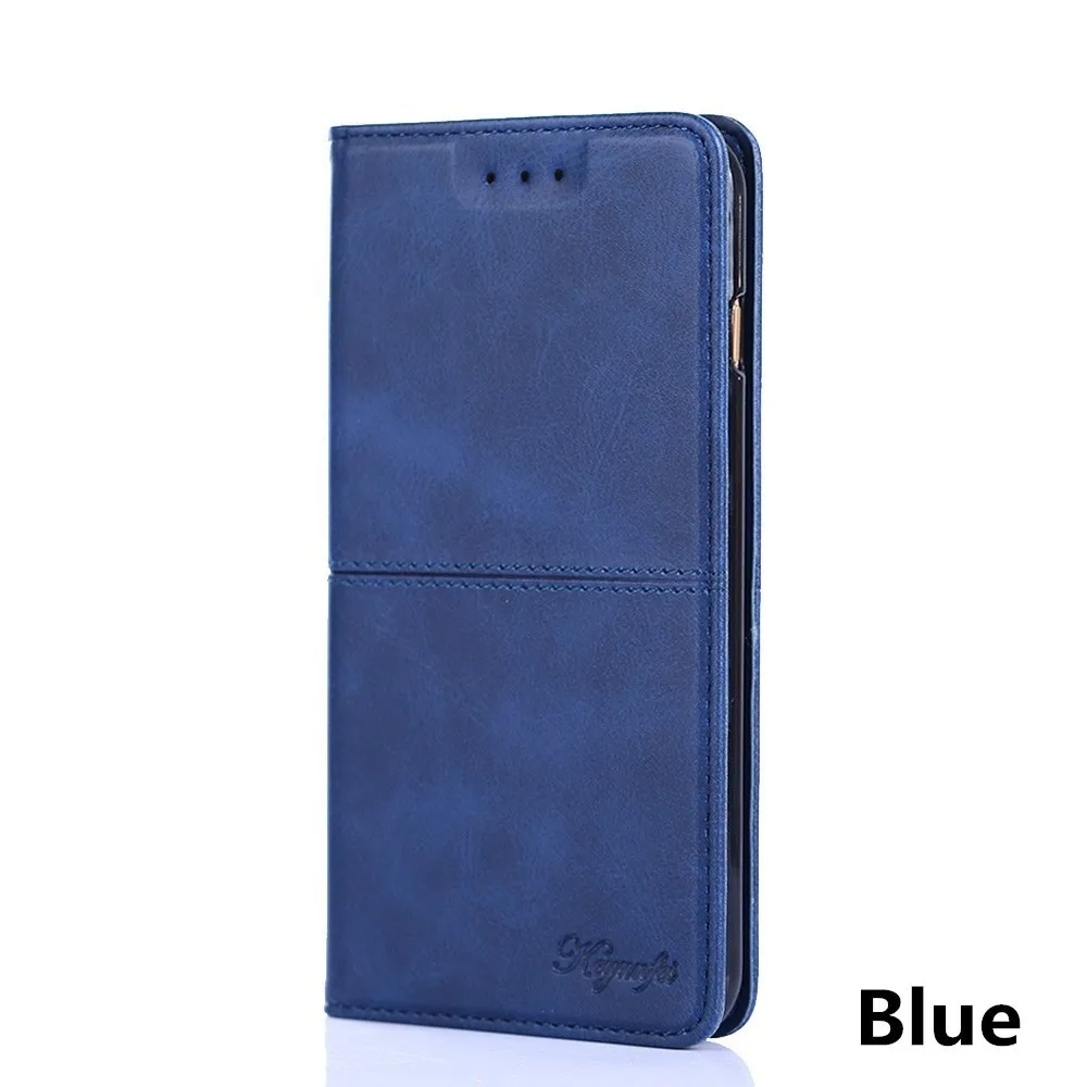 Blue Роскошный кожаный чехол-книжка с бумажником для huawei P10 P9 Lite, Магнитный чехол для телефона huawei P10 P9 Plus P8 Lite, чехол - Цвет: Blue