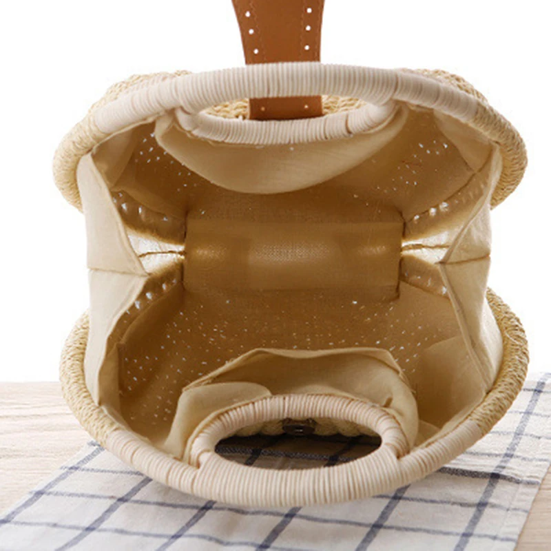 Элегантная плетеная Сумка из ротанга в форме ракушки новые летние пляжные сумки