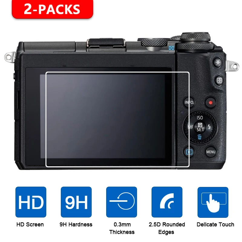Закаленное защитное стекло для Canon M3 M10 M5 M6 M50 M100 G7X II G5X G9X SX740 SX730 SX720 SX710 SX620 SX610 SX60 G1X 2