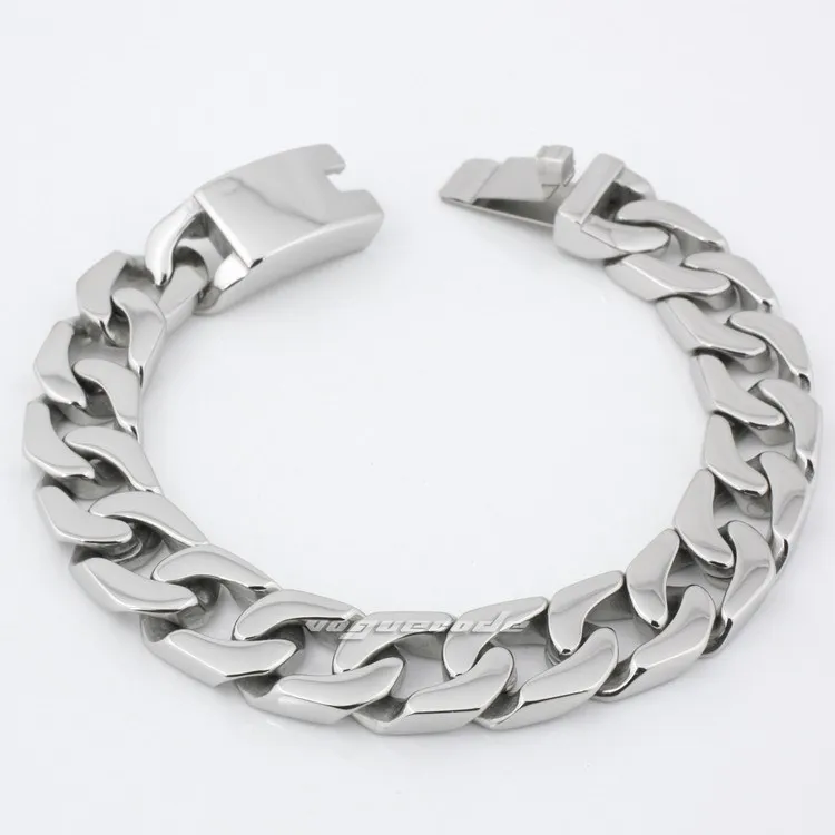 Мужской браслет байкера из нержавеющей стали 316L различной длины 5Q009 (длина 8 7) |
