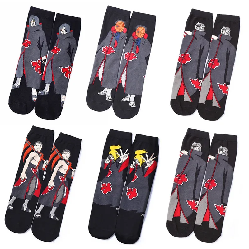 Наруто Uzumaki Naruto Uchiha Sasuke, носки для косплея, реквизит, носки, аниме Pein, весна-осень, носки для женщин, мужчин, Детские вечерние, подарки