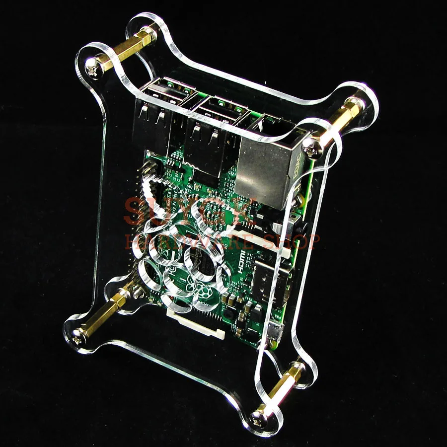 Внешний прозрачный акриловый чехол для Raspberry PI 2 PI3 model B 3B|Аксессуары