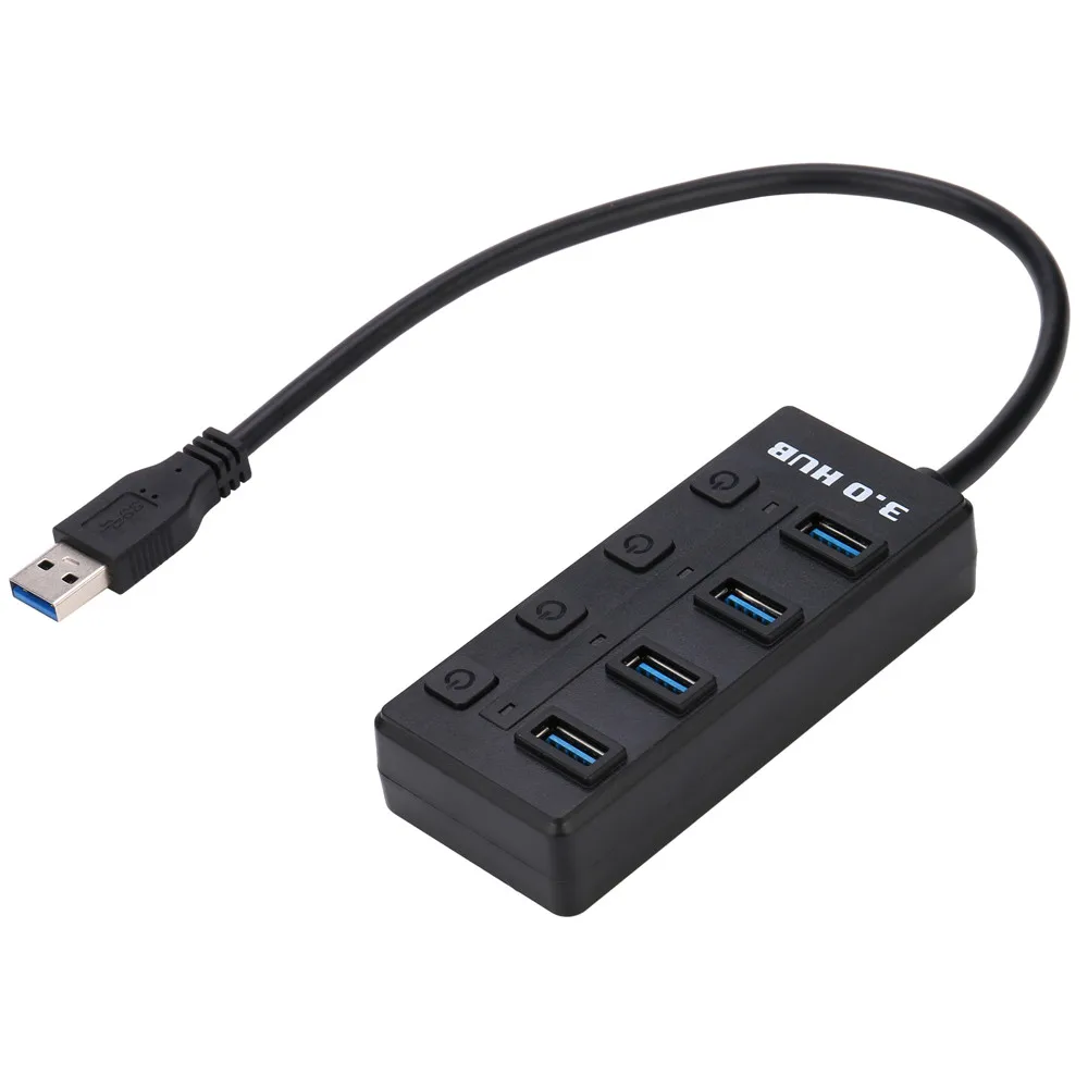 CARPRIE USB Hub Высокое качество Черный Новый 4 порта с супер скоростью 3 0 концентратор