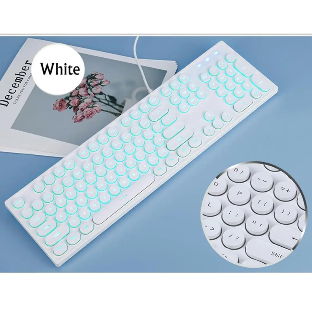 104 Keys Ergonomic Gaming USB Wired Keyboard for Yes Computer Laptop 5V 500mA PC Home Office 1.6 Meters | Компьютеры и офис