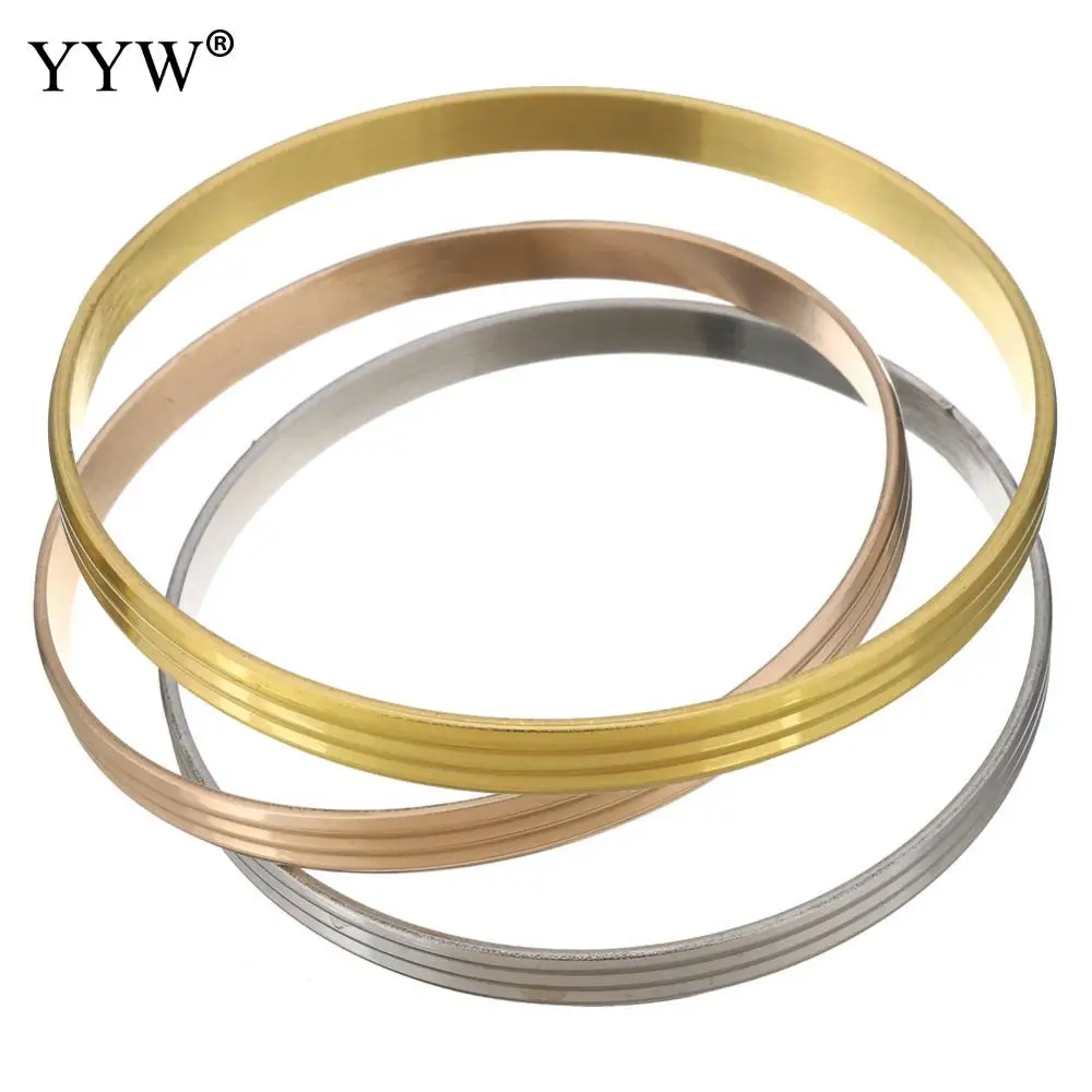 Новая мода Нержавеющая сталь Любовь Браслет-манжета золото Цвет Многослойные