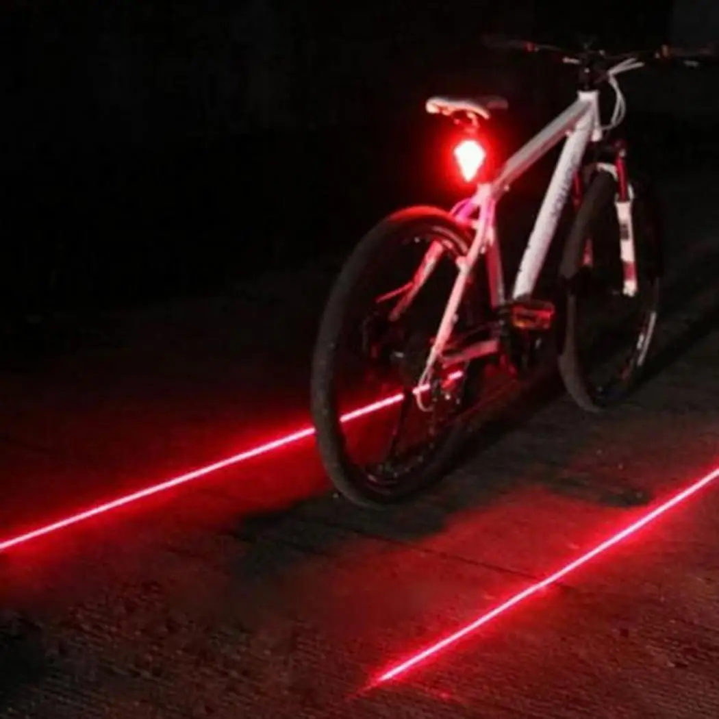 2018 велосипедный 5 LED 2 Лазерный Велоспорт свет 7 Режим вспышки MTB задний фонарь для