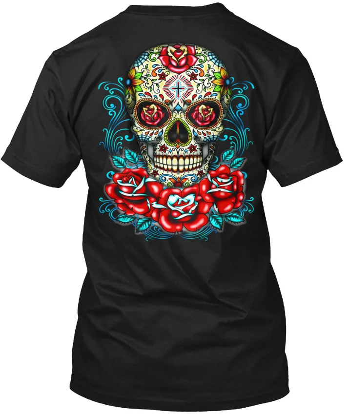 Удивительный сахара черепа Популярные Tagless футболка|t-shirt t-shirt|skull t-shirtt-shirt tee |