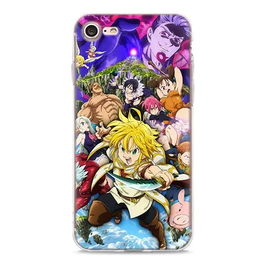 10 Прозрачный чехол Nanatsu no Taizai Seven Deadly Sin для Apple iPhone 11 Pro Max 7 8 Plus 6 6s Plus 5 5S X XR XS TPU мягкий чехол s Coque - Цвет: 10