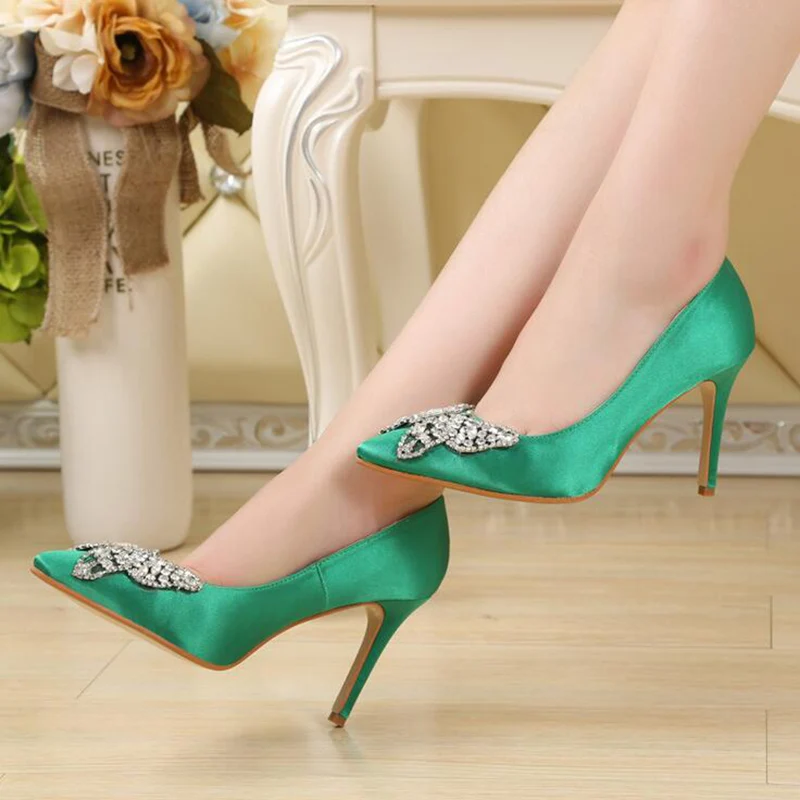 2019 острым Женские туфли лодочки с бантиком Бренд Сезон весна осень на высоком