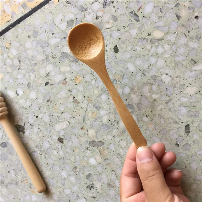 100 шт. маленькие бамбуковые ложки 13*3 см|coffee tea spoon|tea spoonbamboo small spoons |