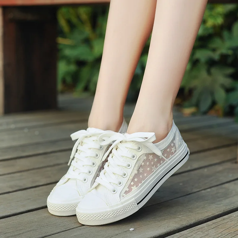 Детская обувь новые кружевные сетчатые туфли дышащая подошва для девочек