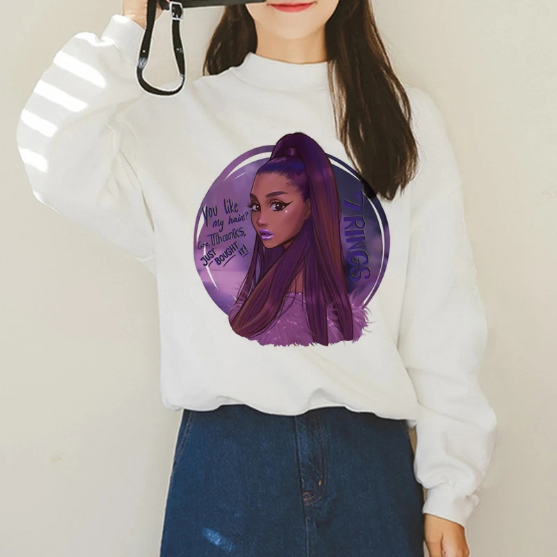 Новинка модные женские толстовки Ariana Grande с надписью Thank You в стиле Харадзюку