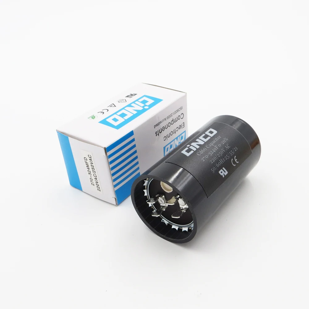 270 324MFD 220 V 250 275 CD60 пусковые конденсаторы двигателя RV запуск ing 324 mf uf компрессор HVAC