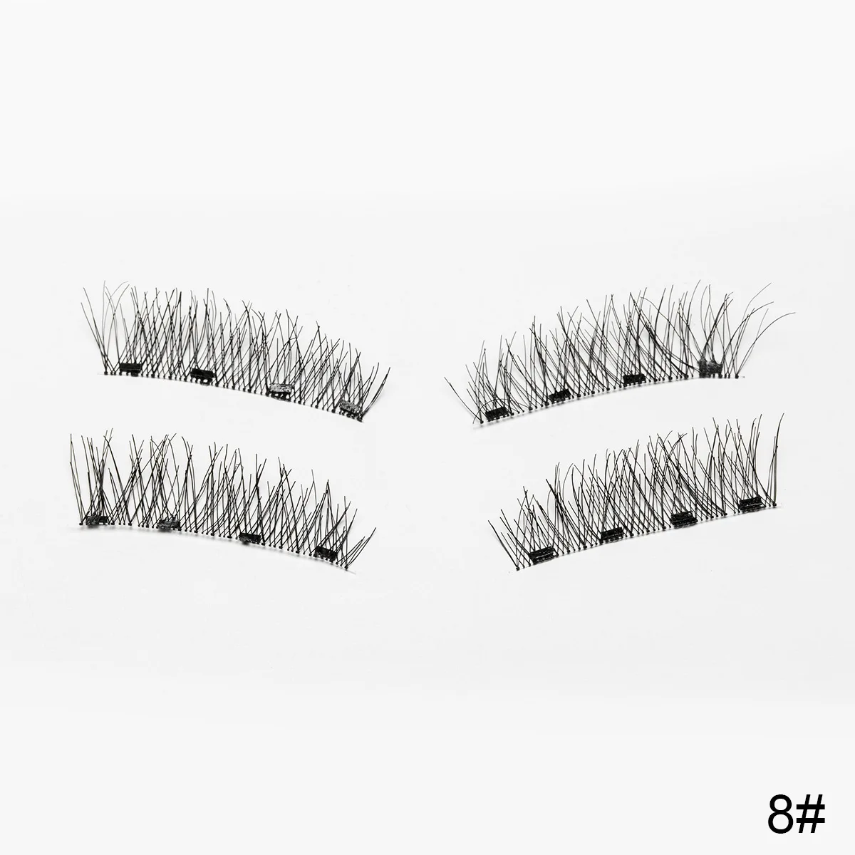 SEXYSHEEP 2 пары магнитные ресницы 3D Магнитные ресницы натуральные длинные магнитные накладные ресницы на магните накладные ресницы для наращивания - Цвет: 8