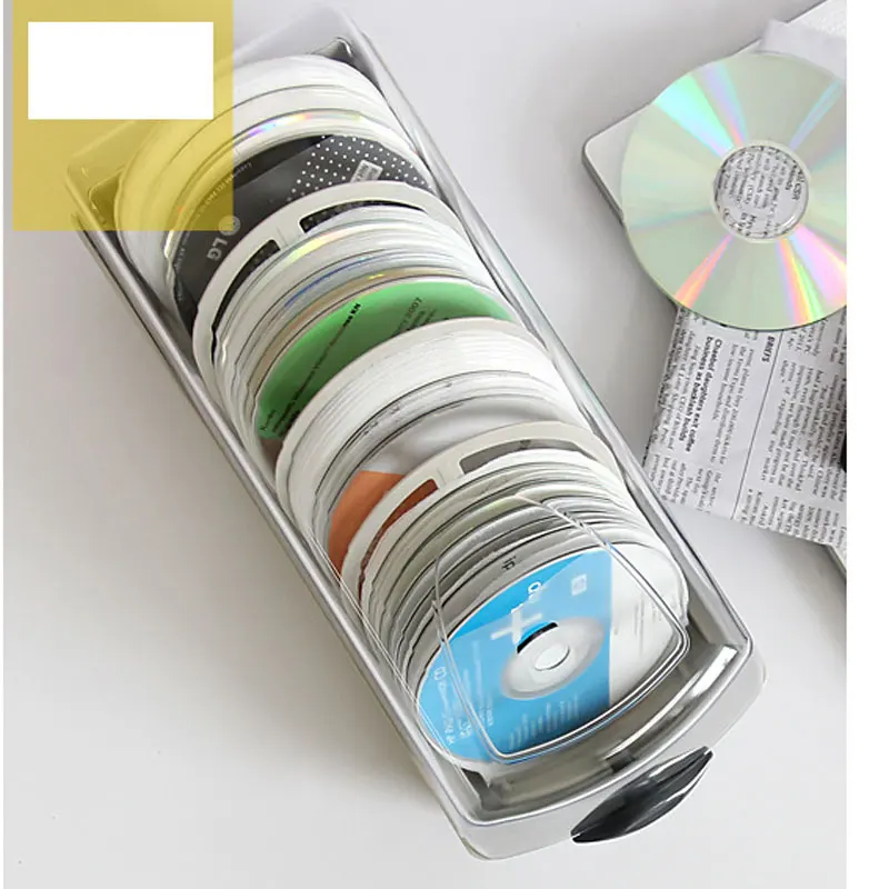 Ymjywl чехол для CD 120 емкость тарелки загружена с кассетой CD/DVD коробка с противоугонным замком от детей Llock для автомобиля и дома