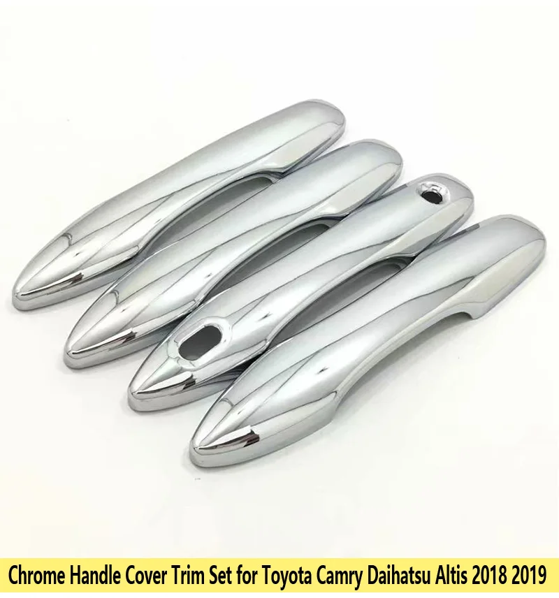 for Toyota Camry Daihatsu Altis XV70 2018 2019 Chrome Handle Cover Trim Set Luxury High Quality Accessories Car Sticker | Автомобили и