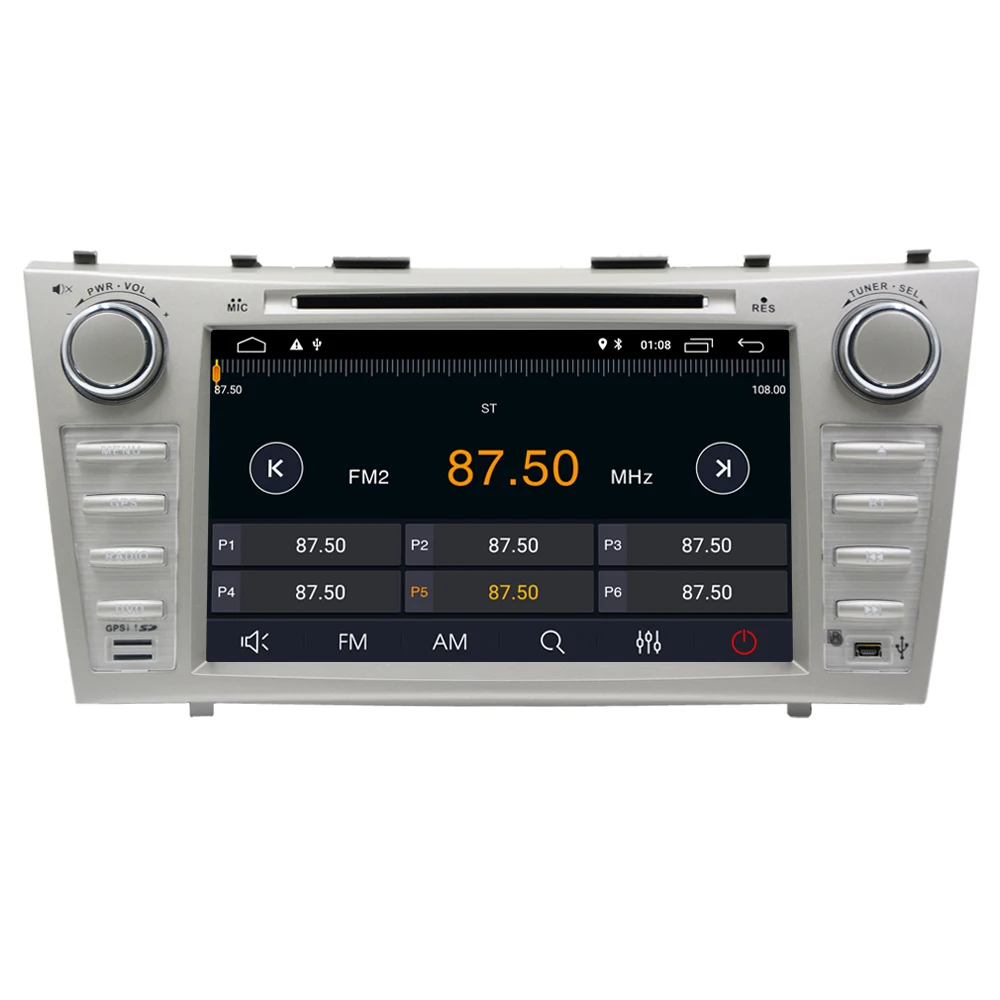 2 Din 2G RAM 8 &quotAndroid 1 автомобильный DVD GPS навигатор для Toyota Camry 2007 2008 2009 2010 головное