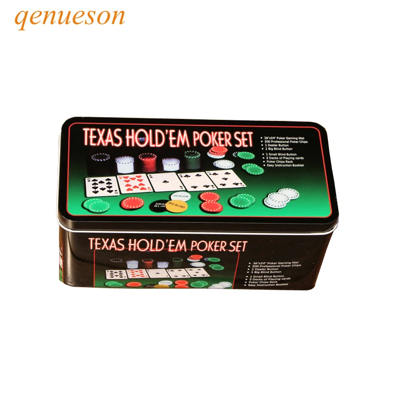 

Новинка, лидер продаж 200 года, покерный набор Texas Holdem, торг, набор покерных чипов Blackjack, скатерть, жалюзи, дилер в покере, карты qenueson