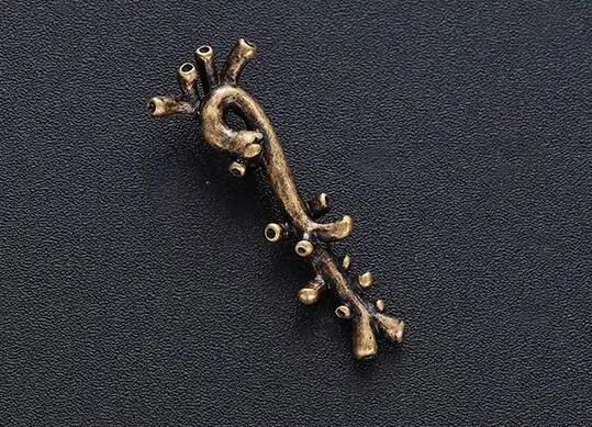 Покрытие антикварным золотом Аорта штырь отворотом Ancient GOLD SILVER шпильки и броши медицинский подарок Врачи Медсестры классические ювелирные булавки, нагрудная брошь металлический Для мужчин аксессуары - Окраска металла: Покрытие антикварным золотом