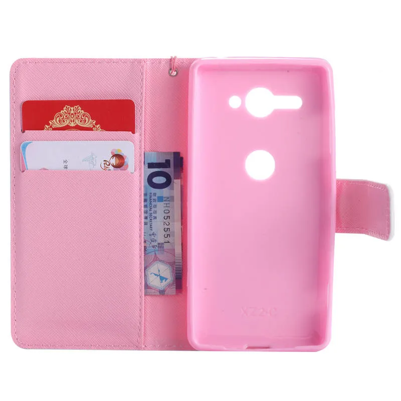 Для Sony Xperia XZ2 Compact Case Cover чехол для телефона из искусственной кожи H8314 H8324 с откидной