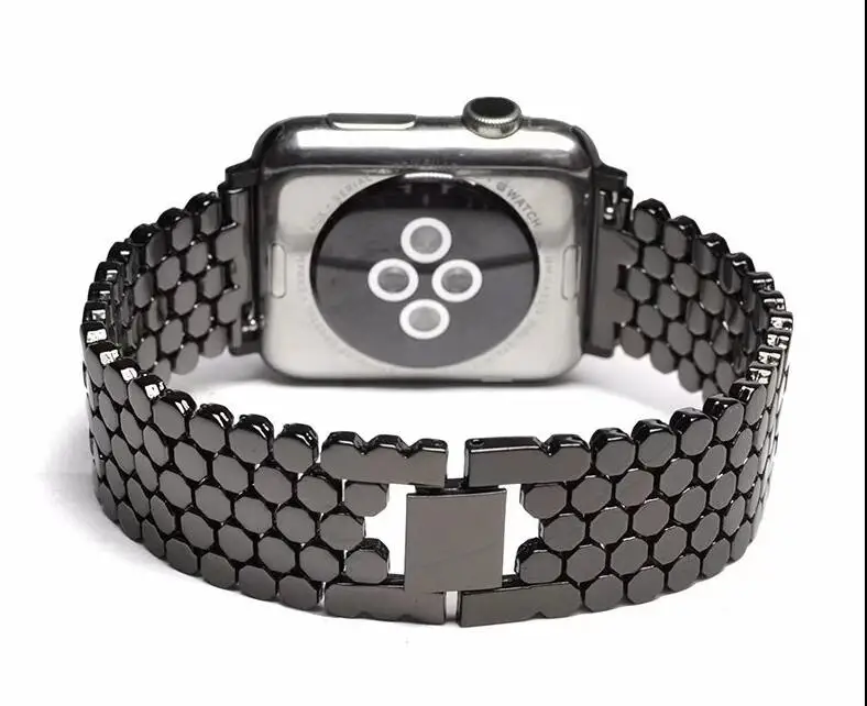 Модный наручный ремешок для apple watch, ремешок 42 мм, 38 мм, 40 мм 44 мм браслет для наручных часов из нержавеющей стали для наручных часов iwatch серии 4 3/2/1series 5
