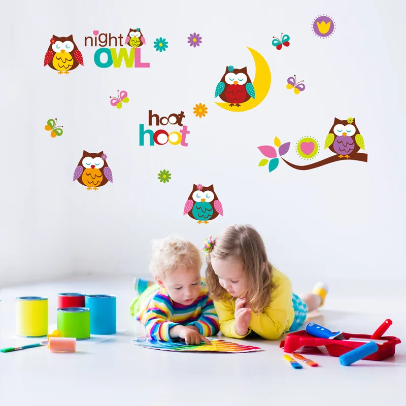 Очень милая фотография ПВХ материал водонепроницаемые DIY наклейки на стену в